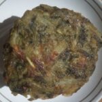 Methi saag vada or Fenugreek leaves vada