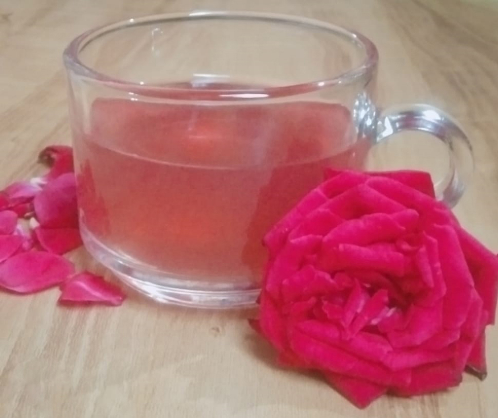 Rose tea in hindi